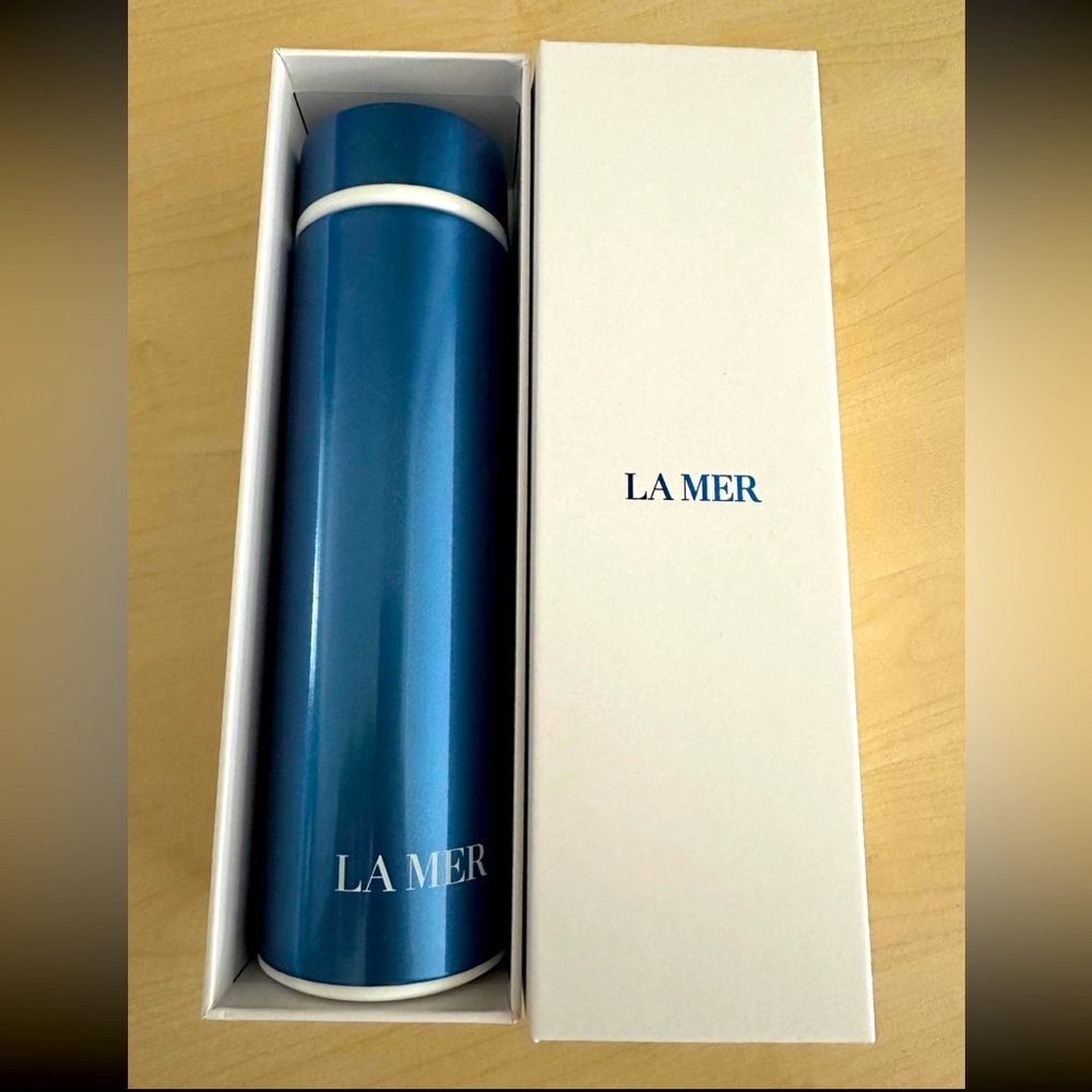 NIB La Mer Water Thermos / Bottle with Tea Infuser